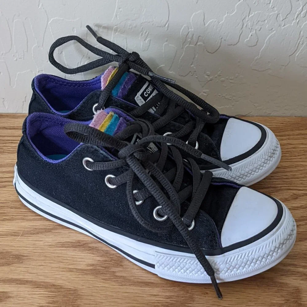 Converse All Star Low Top Rainbow Tongue